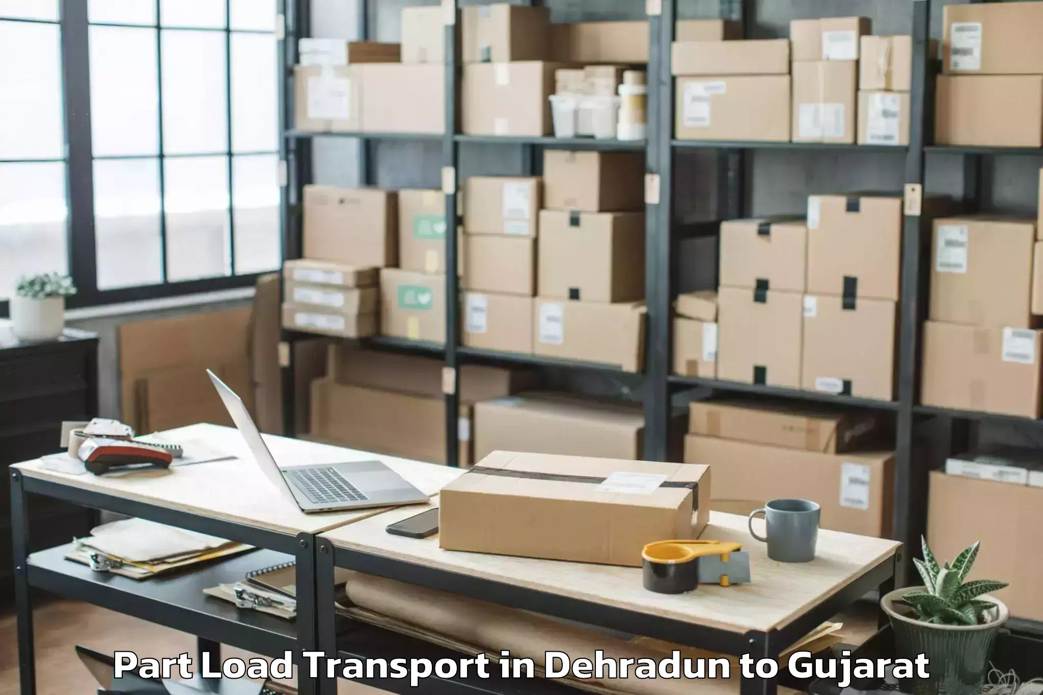 Easy Dehradun to Nadiad Part Load Transport Booking